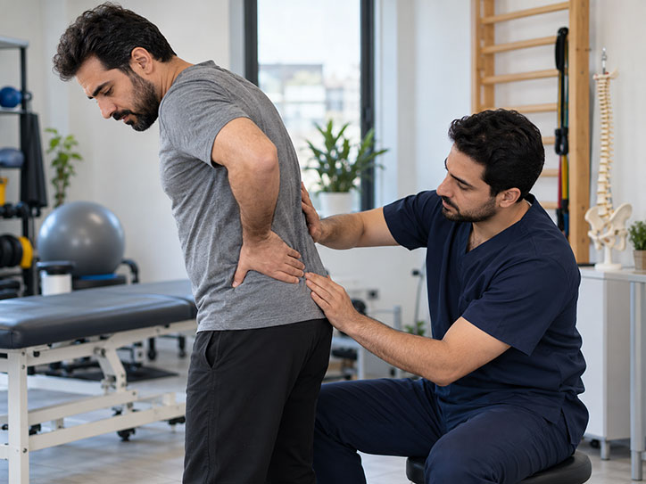 ارزیابی تخصصی بیمار مبتلا به کمردرد در فیزیوتراپی کمر