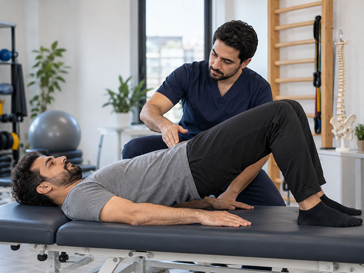 Low back physiotherapy exercise therapy