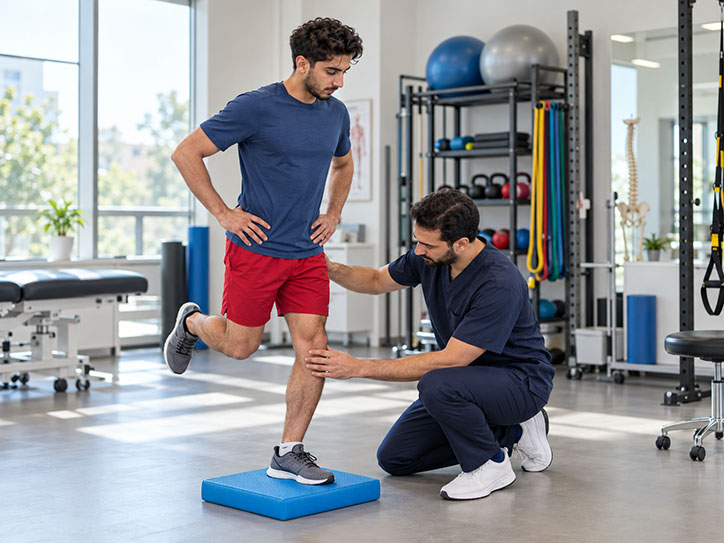 Sports injury physiotherapy balance training
