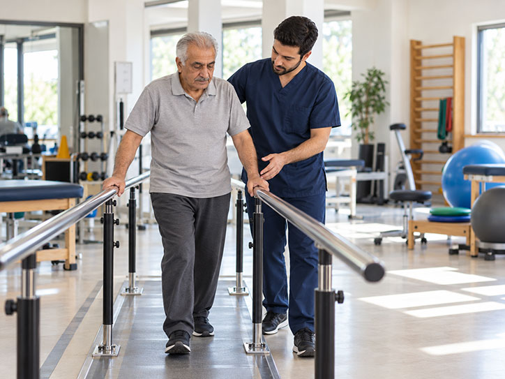 Stroke physiotherapy gait training